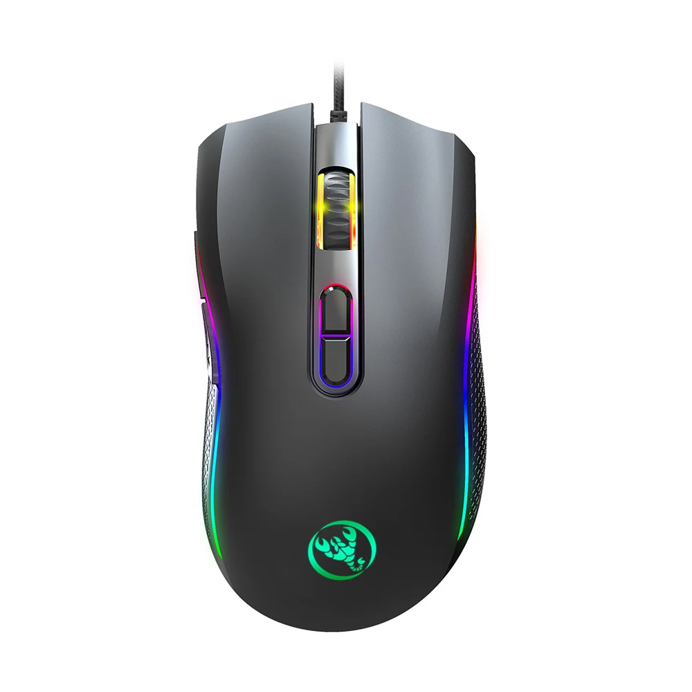 

A869 gaming mouse brand high-end wired office cool RGB color light professional computer notebook 7-key high-performance mouse