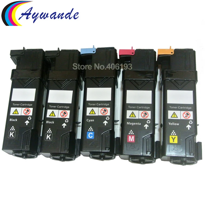 5 X совместимый с цветным картриджем для лазерного принтера Dell 2150 2150d1 2150cn 2155