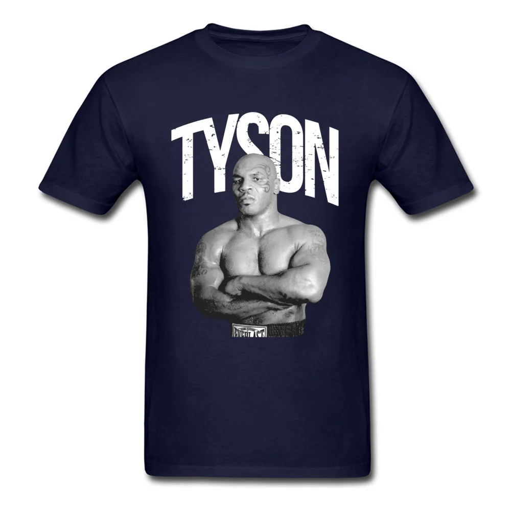 Железная майка Тайсон футболка для мужчин MMA Fighter Футболка мужская 3D Одежда Классическая черная футболка хип-хоп хлопковые топы крутые - Цвет: Тёмно-синий