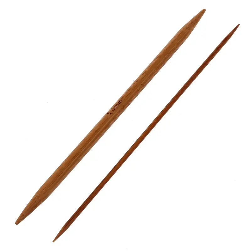 5 Sets of 11 Sizes 5''(13cm) Double Pointed Carbonized Bamboo Knitting Kits Needles Set(2.0mm- 5.0mm