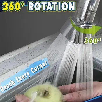 

360 Rotatable Kitchen Faucet Kitchentap Nozzle Spout Swivel Basin Nozzle Shower And Stream Tap Head Easy Install