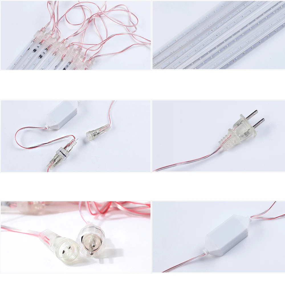 30/50 см Открытый Метеоритный Дождь Огни Водонепроницаемый Рождественский светодиодный падающие струны огни для Свадебная вечеринка рождественские украшения Лидер продаж