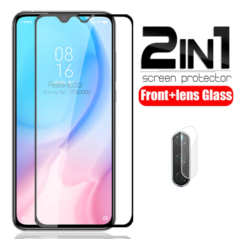2 в 1 стекло для объектива камеры xiaomi mi 9 lite закаленное на xao xio cc9 светильник пленка |