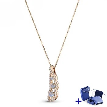 

High Quality Original SWA Necklace with Original Engraved Fashion Elegant Woman Jewelry Gift Wedding Party Jewelry Free Shipping