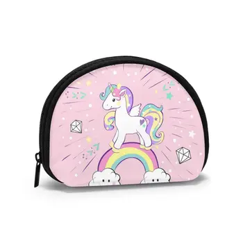 

Women's Wallet Short Women Coin Purse Fashion Wallets For Woman Card Holder Small Ladies Wallet Female Unicorn Pop Art