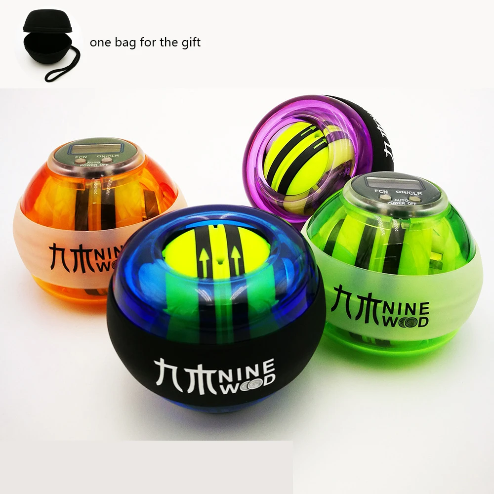 

Self Start LED Counter Wrist Trainer Musle Force Power Ball Gyroscope Arm Exerciser Strenghthener Home GYM Sports Fitness Tool