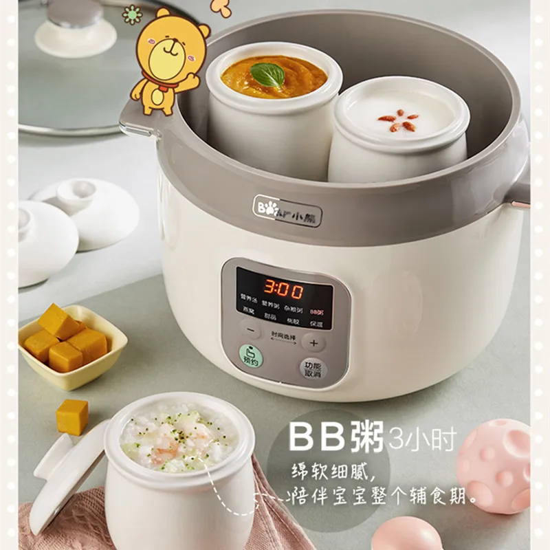 Ceramic slow cooker mini small household automatic 1-2 people health soup  pot multi-functional BB porridge kitchen appliances - AliExpress