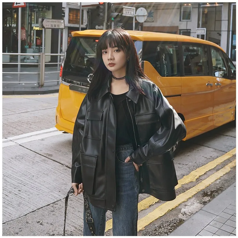 Oversized vintage biker jacket Clearance