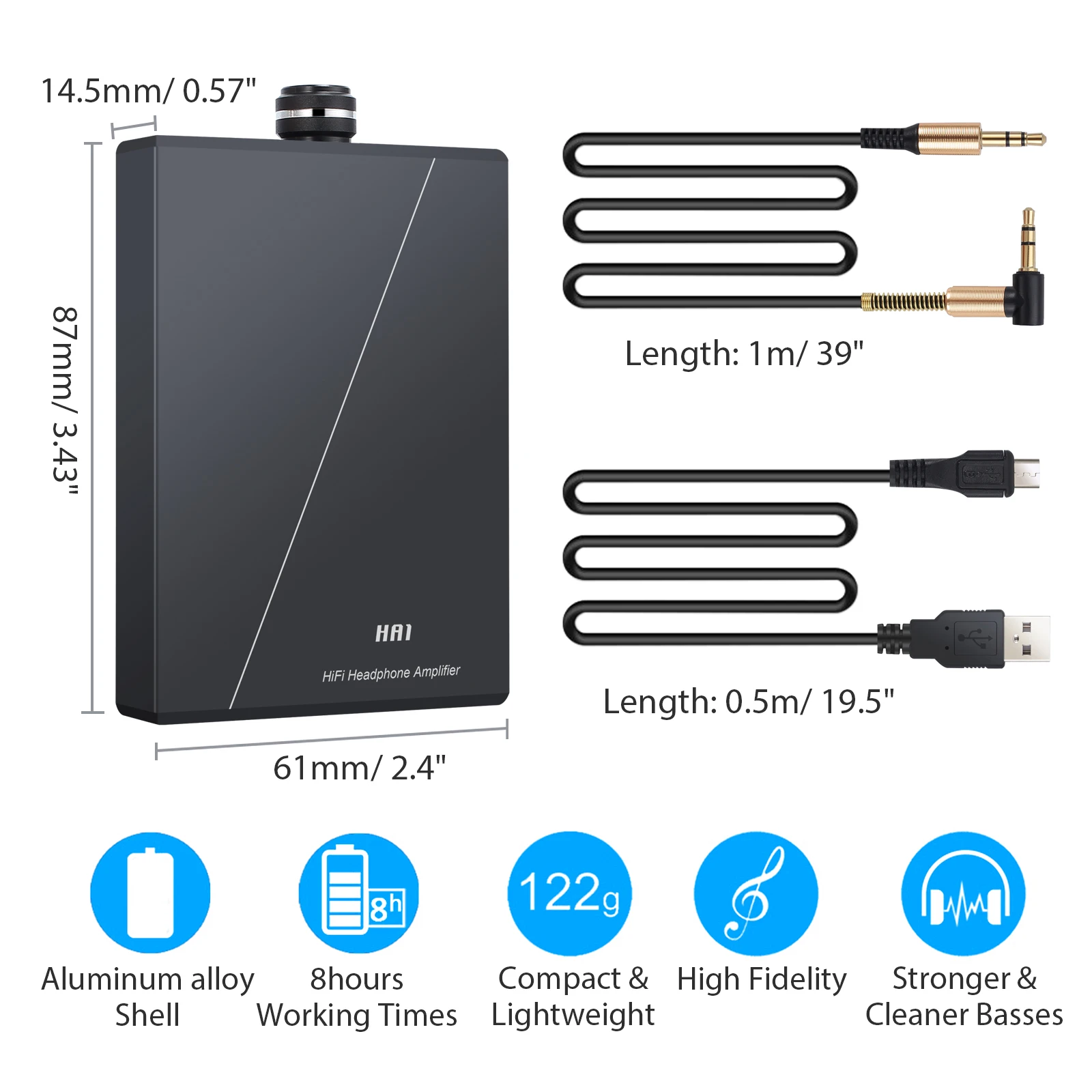 Neoteck 1500mAH устройство для наушников 10-150 Ом устройство для наушников 3,5 мм Разъем для наушников Портативный Усилитель для наушников