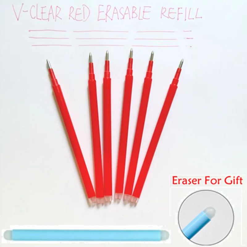 Erasable Pen Refill 0.7mm Blue Ink Gel Pens Erases Writing Pen Red