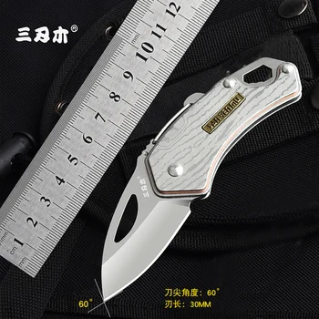 

SANRENMU Mini Pocket Folding Knife SRM 4077 Outdoor Survival Camping Multi-functional Tool EDC Knifes