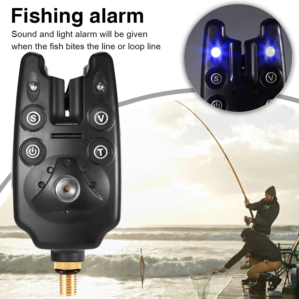 Electronic Bite Signaling Tools Led Night Indicator Adjustable Tone Volume  Sound Fish Bite Alarm Bell Terminal Fishing Rod Tools - Fishing Tools -  AliExpress