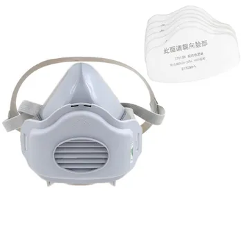 

Dust Half Respirator with Replaceable and Reusable Filters Included with 5 Filte breathable maske Health Care mascarillas