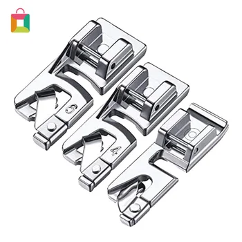 

3Pcs Narrow Rolled Hem Sewing Machine Presser Foot Set 3mm 4mm 6mm Cozy