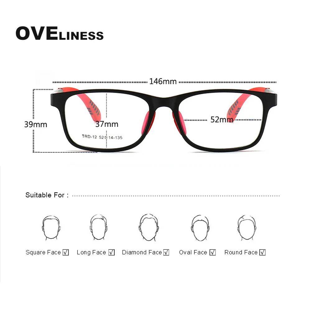 Fashion Glasses Frame for boy girl tr90 Children Flexible Protective Myopia Prescription Kids Glasses Eyeglasses eyewear frames kids glasses optical spectacle frames
