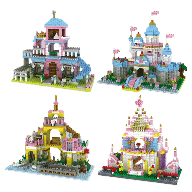 

Weili YZ Assembled Educational Toy Diamond Tiny Granule Building Blocks 66523-66524 Kuba Yoshi Scene