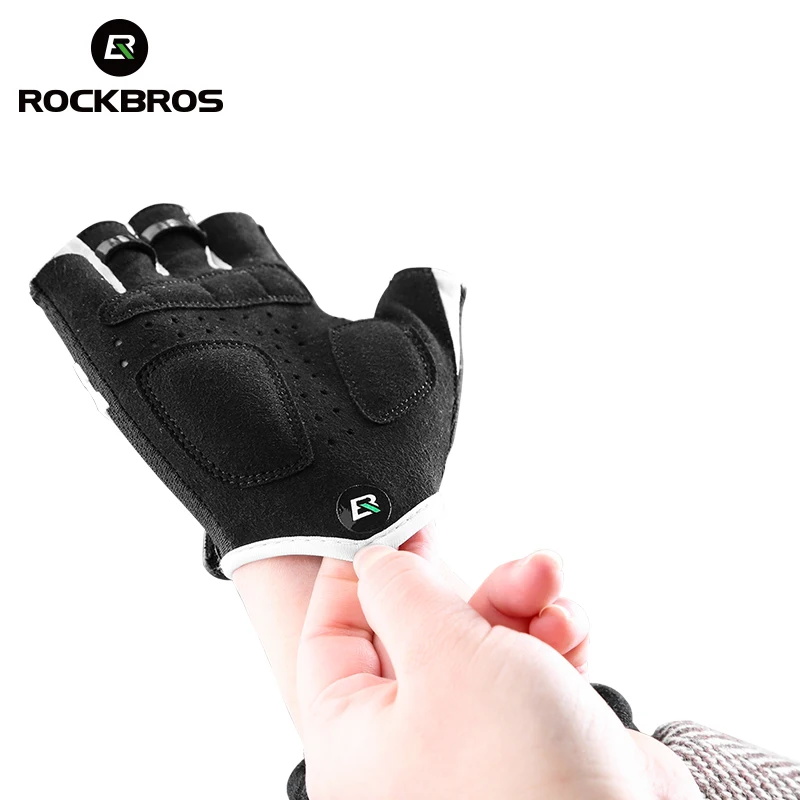 ROCKBROS летние велосипедные перчатки ударопрочные дышащие гелевая накладка на пол пальца езда на велосипеде перчатки для улицы для маленьких мальчиков и девочек спортивные перчатки