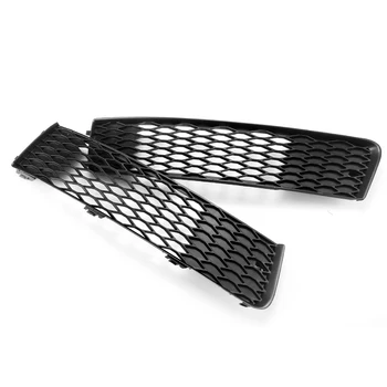 

Hot Car Front Side Bumper Fog Light Grill Grille Vent Grille Grills Racing Grills Mesh Cover Trim For Audi Q7 S-Line 2009 2010-2