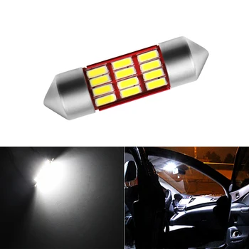 

2pcs LED Bulb Light C5W Error Free 31/36/39/42mm Festoon C10W 4014 SMD Auto Car Styling Interior External Lights Car Styling