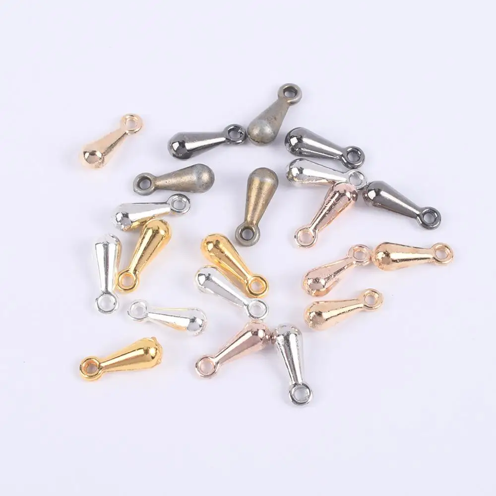 100 200Pcs/Lot 2 3mm Water Drops End Beads For Extender Tail Chains
