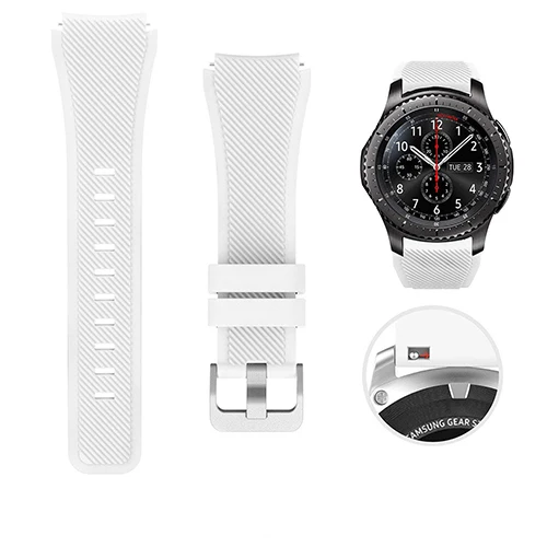 22 мм силиконовый ремешок для samsung Galaxy Watch 46 мм высококачественный спортивный ремешок для samsung gear S3 Classic/Frontier huawei Watch Gt - Цвет ремешка: color 5