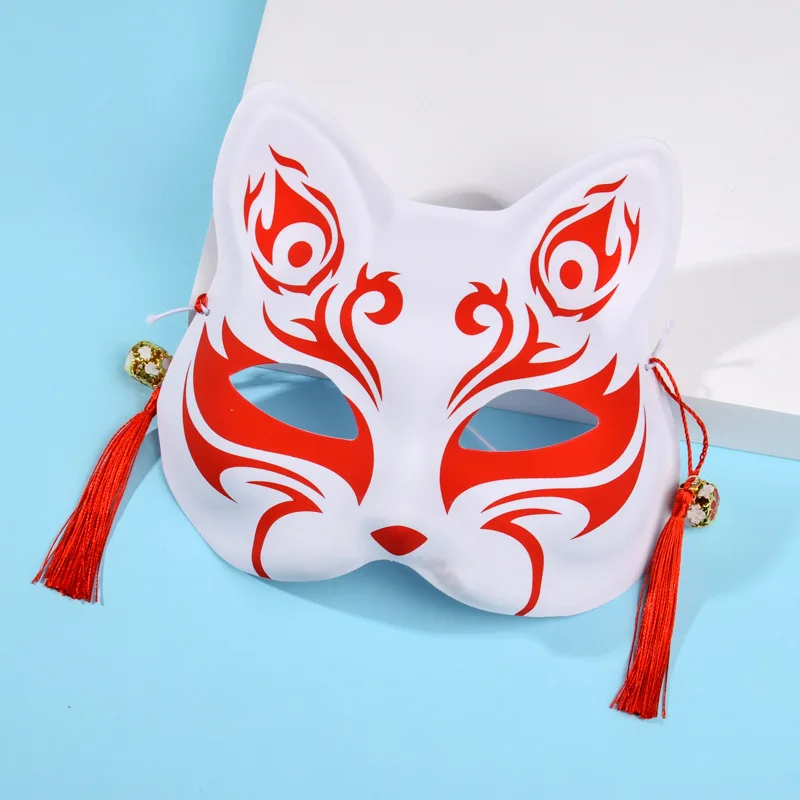 Cosplay Fox Mask Cat Japanese mask painted cat Natsume's Book of Friends fox half face mask cosplay Halloween Mask Cos Costumes halloween costumes for adults
