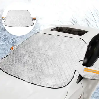 

Front Windshield Cover Thickened Anti-frost Anti-freeze Sun-protective Half Car Clothing Car Windshield Snow Cover