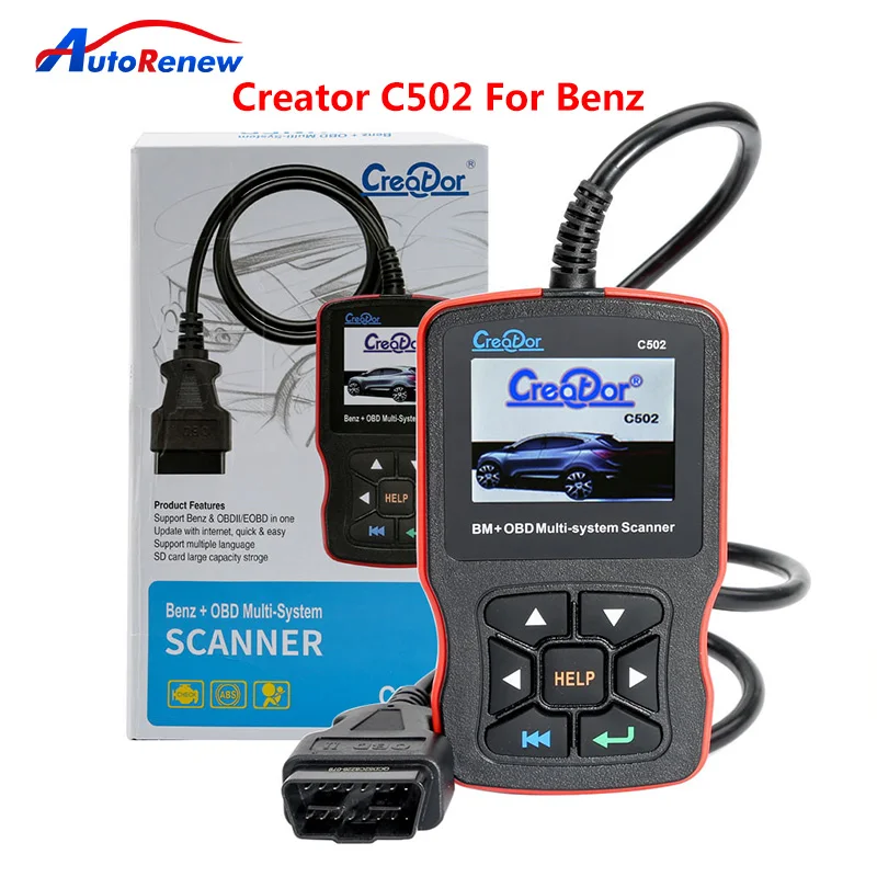 Создатель C502 OBD2 сканер OBDII диагностический считывания кодов для Benz W203 Mercedes W211