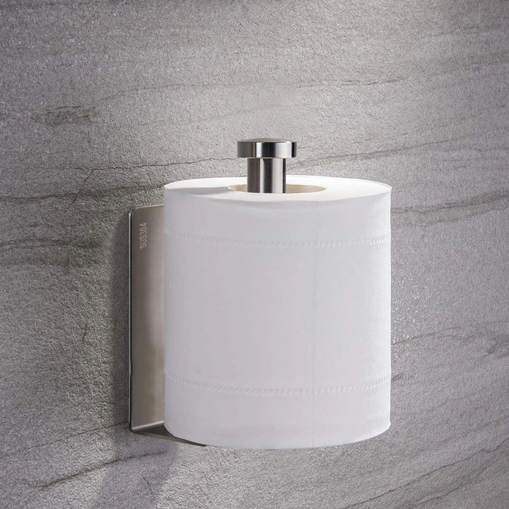 Wall Moutained Stainless Steel Self Adhesive Kitchen Tissue Hanging Holder Bathroom Toilet Roll Paper Holder Towel Rack