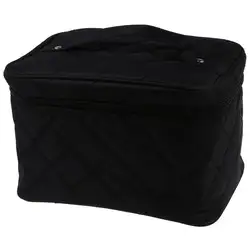 Новая застежка-молния косметическая сумка для хранения Макияж Ручка Поезд Чехол кошелек-M черный