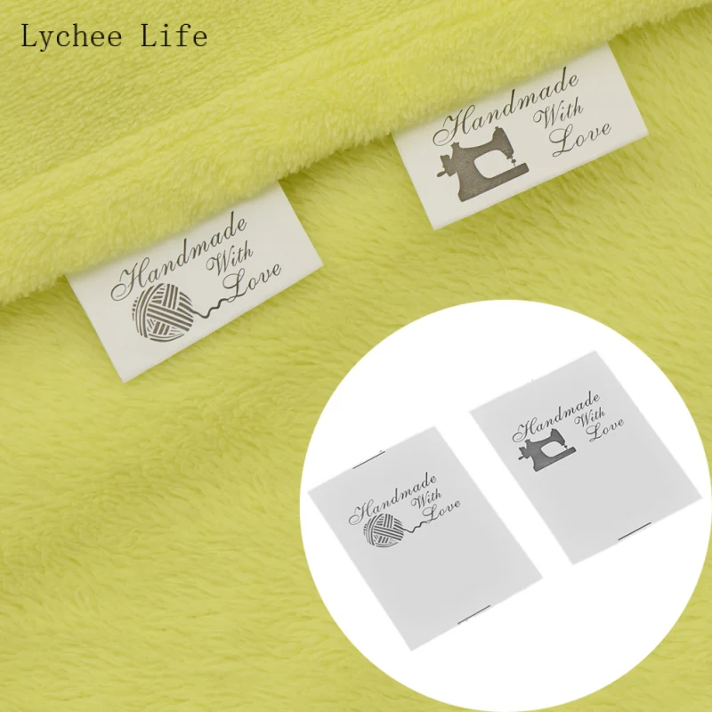Lychee Life 100 шт. 6x4 см ярлыки ручной работы с тканью для шитья подушка сделай сам