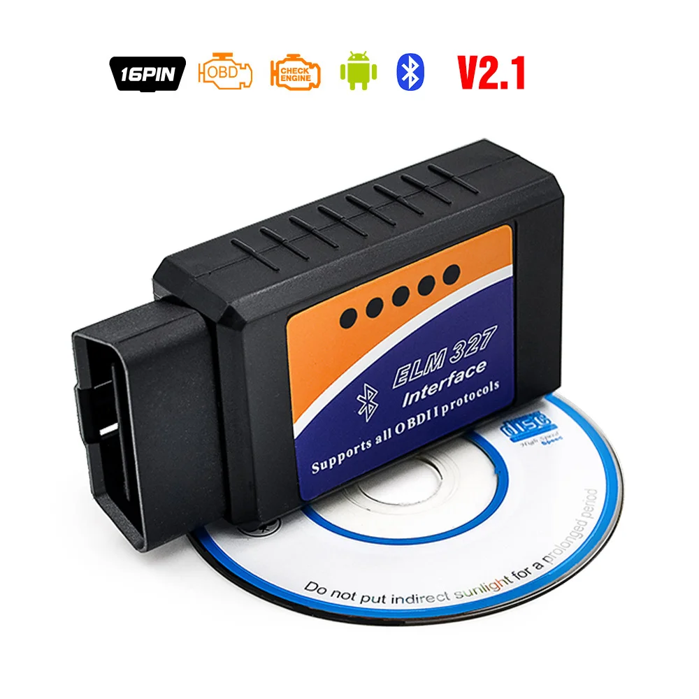 ELM327 V2.1 USB OBD2 cable coder reader scanner super mini elm 327 V1.5 bluetooth wifi for PC/Android/ios auto diagnostic tool temperature gauge for car Diagnostic Tools