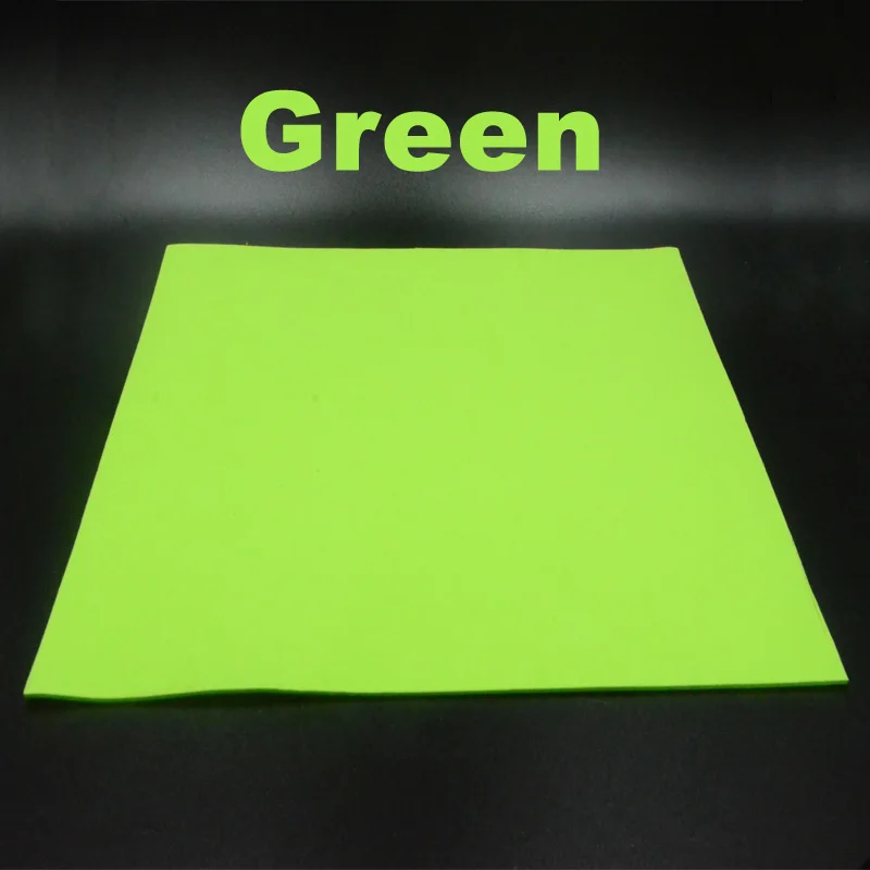Green CONTEMPLATOR, 12 цветов, толщина 2 мм, мухобойка, плавающая пена, 4 листа/упаковка, EVA, квадратная бумага, материалы для ловли нахлыстом - Цвет: Green