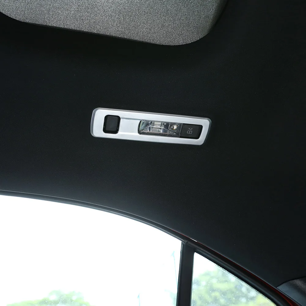 

2pcs Car Matte Chrome ABS Rear Reading Lamp Frame Trim For Mercedes Benz A Class W177 2019 Accessories