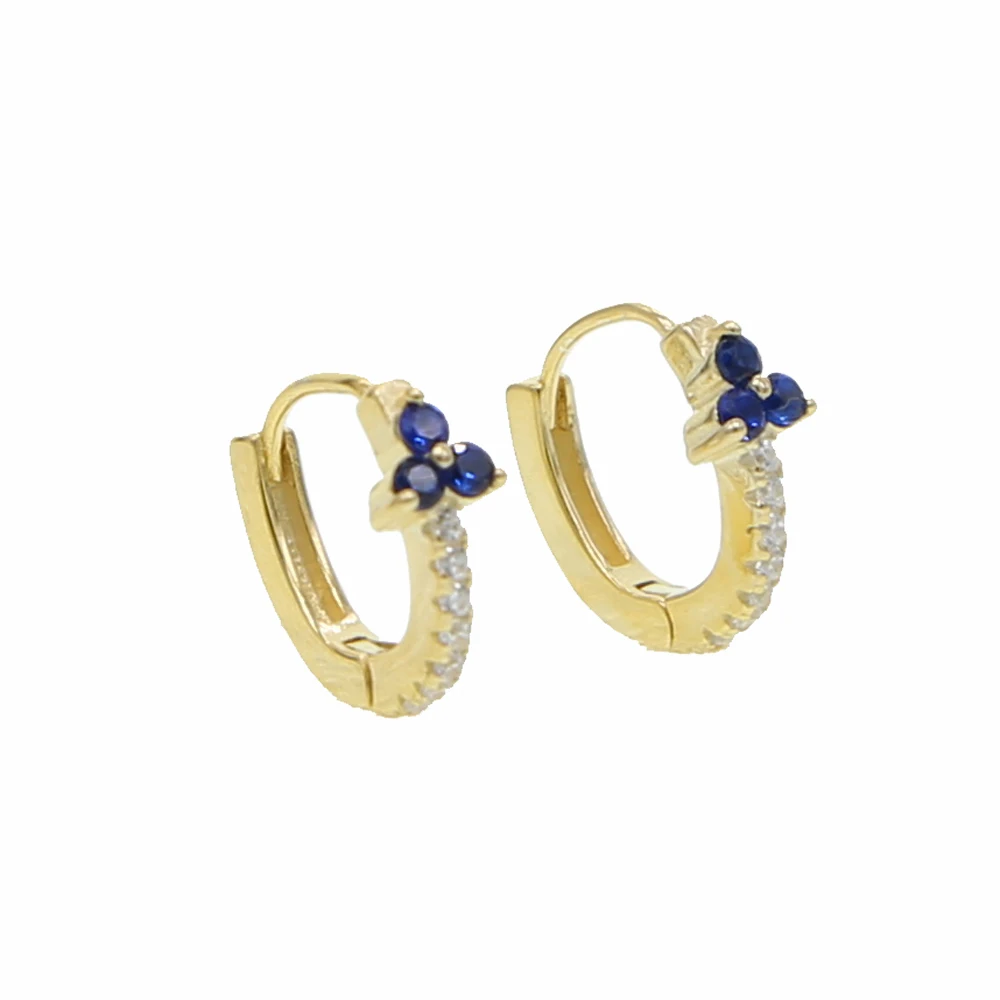 Серебряные золотые наручники с длинной цепочкой, элегантные женские Уникальные Модные ювелирные изделия из стерлингового серебра 925 пробы, минимальный набор сережек-манжет - Окраска металла: blue