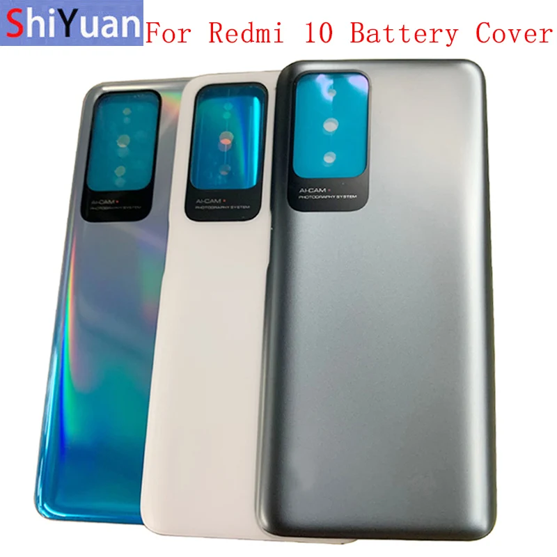 

Original Battery Cover Rear Door Housing Back Case For Xiaomi Redmi 10 Battery Cover with Logo Middle Frame Replacement Parts