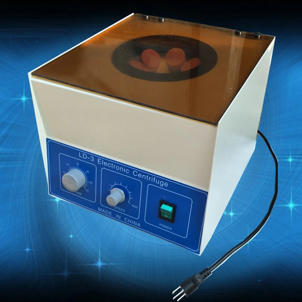 전기 실험실 원심분리기, 튜브 4000rpm 2770g, 세럼 PRP PRF 분리, 별도 저속 실험실 원심분리기 LD-3, 50ml, 6 개