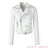 New Arrival 2022 brand Winter Autumn Motorcycle leather jackets White leather jacket women leather coat  slim PU jacket Leather ► Photo 1/6