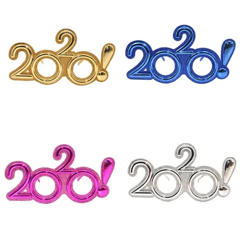 

Fashion Unisex 2020 New Year Plastic Glasses Funny Flash Glasses New Year's Eve Party Glasses Celebration New Year Glasses