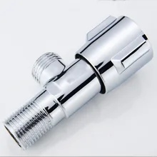 Медный треугольный клапан Красный горячий и холодный толстый латунный водозапорный кран один в две камеры горшок слишком Тепловой Водонагреватель угловой клапан