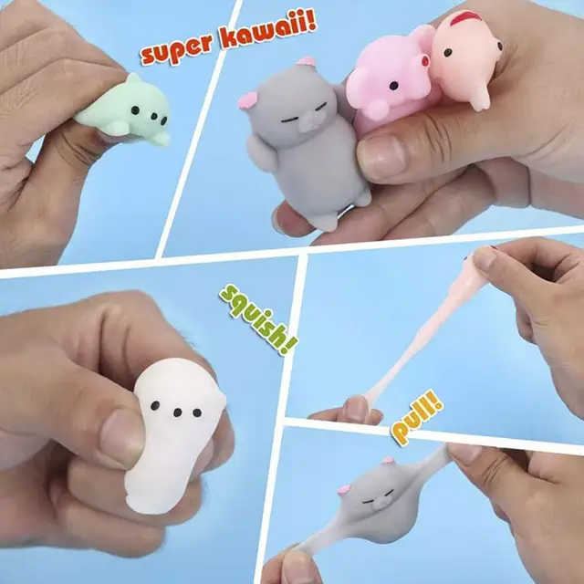 64/36/24pcs Squishy Toy Cute Pet Doll Antistress Ball Squeeze Mochi Rising Toy Stress Relief Toys Christmas Funny Gift 6
