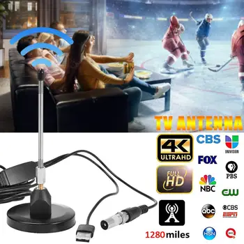 

1280 Miles Range 1080P Home Digital HDTV Aerial Indoor 4K HD TV Antenna with Signal Amplifier Free Life Local Channels Broadcast