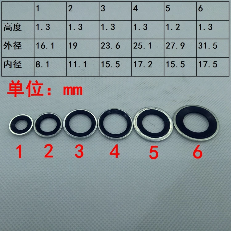 Air conditioning gaskets,ac compressor seal 10pieces Air conditioning sealing gasket V5 AVEO Air conditioner expansion valve gasket washer seal