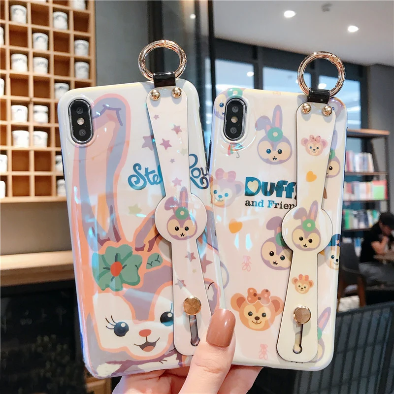 Для huawei p30 p20 милый медведь Даффи на запястье мягкий чехол для телефона mate 20 pro nova4