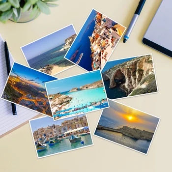 

Malta Europe Travel Wish Business Greeting Card Birthday Postcards Party Invitation Postcard-Set 30pc Vintage Decor