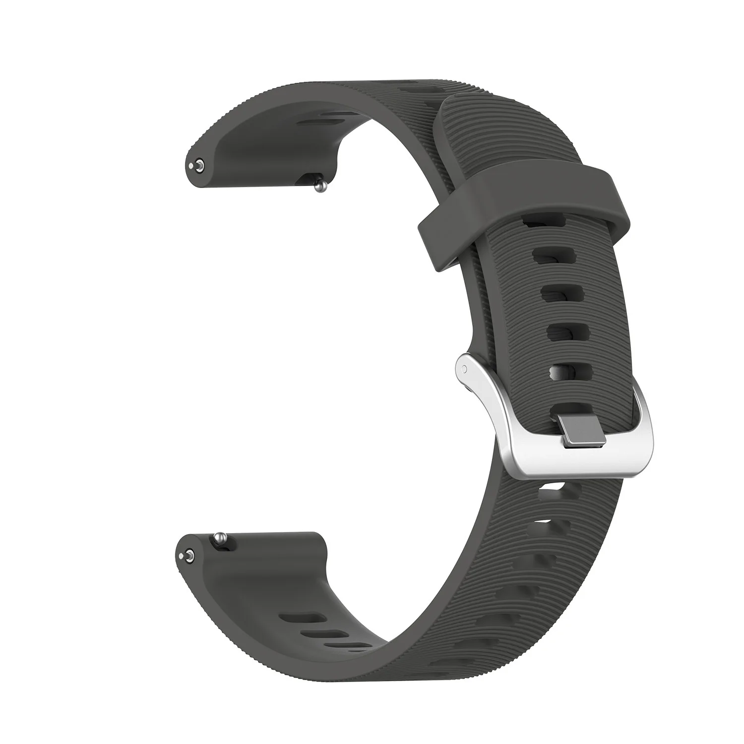 Мягкий силиконовый ремешок для наручных часов 20 мм Элитный резиновый быстросъемный ремешок для часов браслет для мужчин и женщин спортивные Смарт-часы - Цвет ремешка: Серый