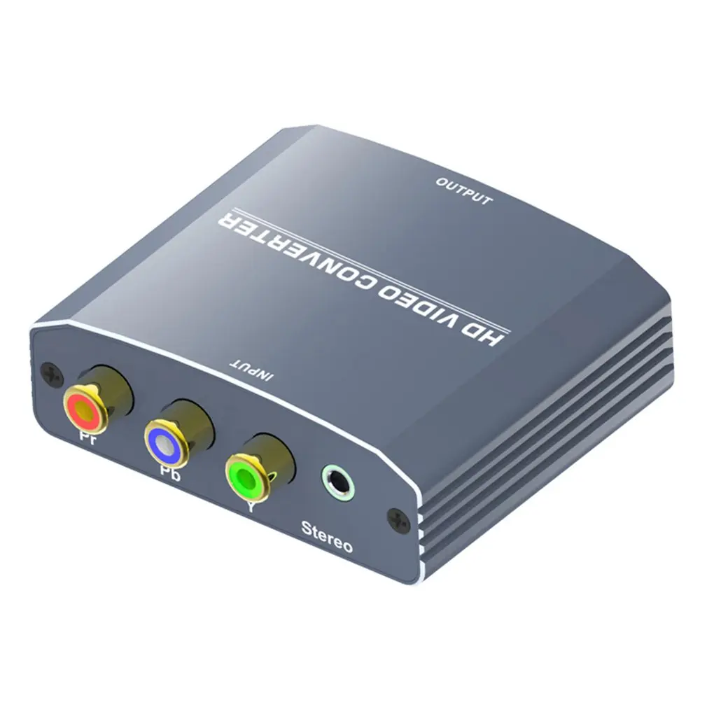 YPbPr видео+ аудио в HDMI конвертер Поддержка 480i/576i/480 p/576 p/720 p/1080i/1080 P Разрешение для HDTV STB DVD