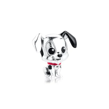 

Silver bead 101 Dalmatians Patch Charm Fits Original Charms Silver Bracelets For Woman DIY Beads kralen voor sieraden maken