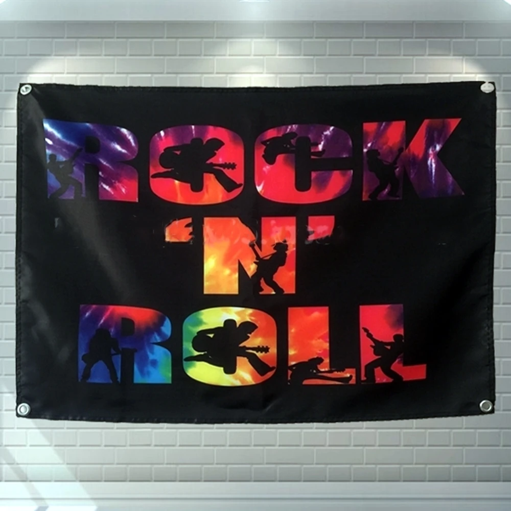 

Rock Band Hip Hop Heavy Metal Regga Poster Bedroom Bar Cafe Home Decor Wall Art Hanging Flag Banner Tapestry Cloth Printing A1