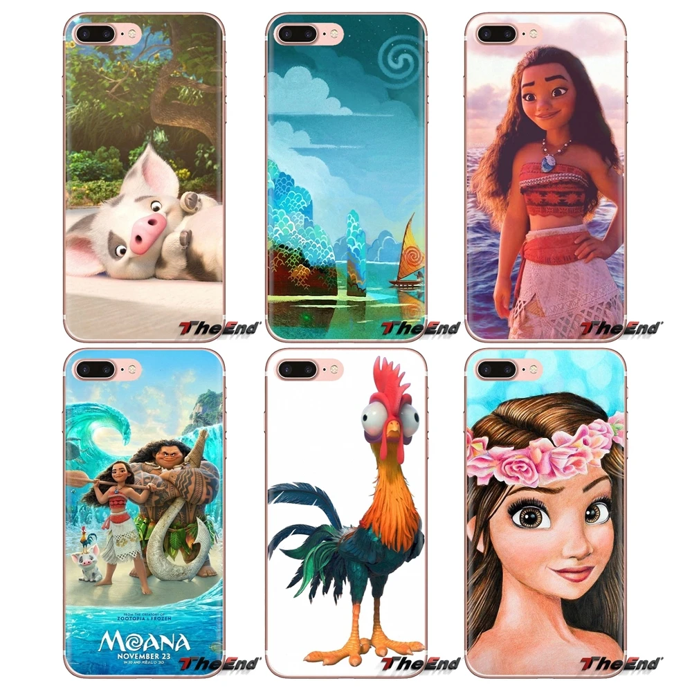 Силиконовый чехол для iPhone XS Max XR X 4 4s 5 5S 5C SE 6 6S 7 8 Plus samsung Galaxy J1 J3 J5 J7 A3 A5 Waialik Moana Princess |